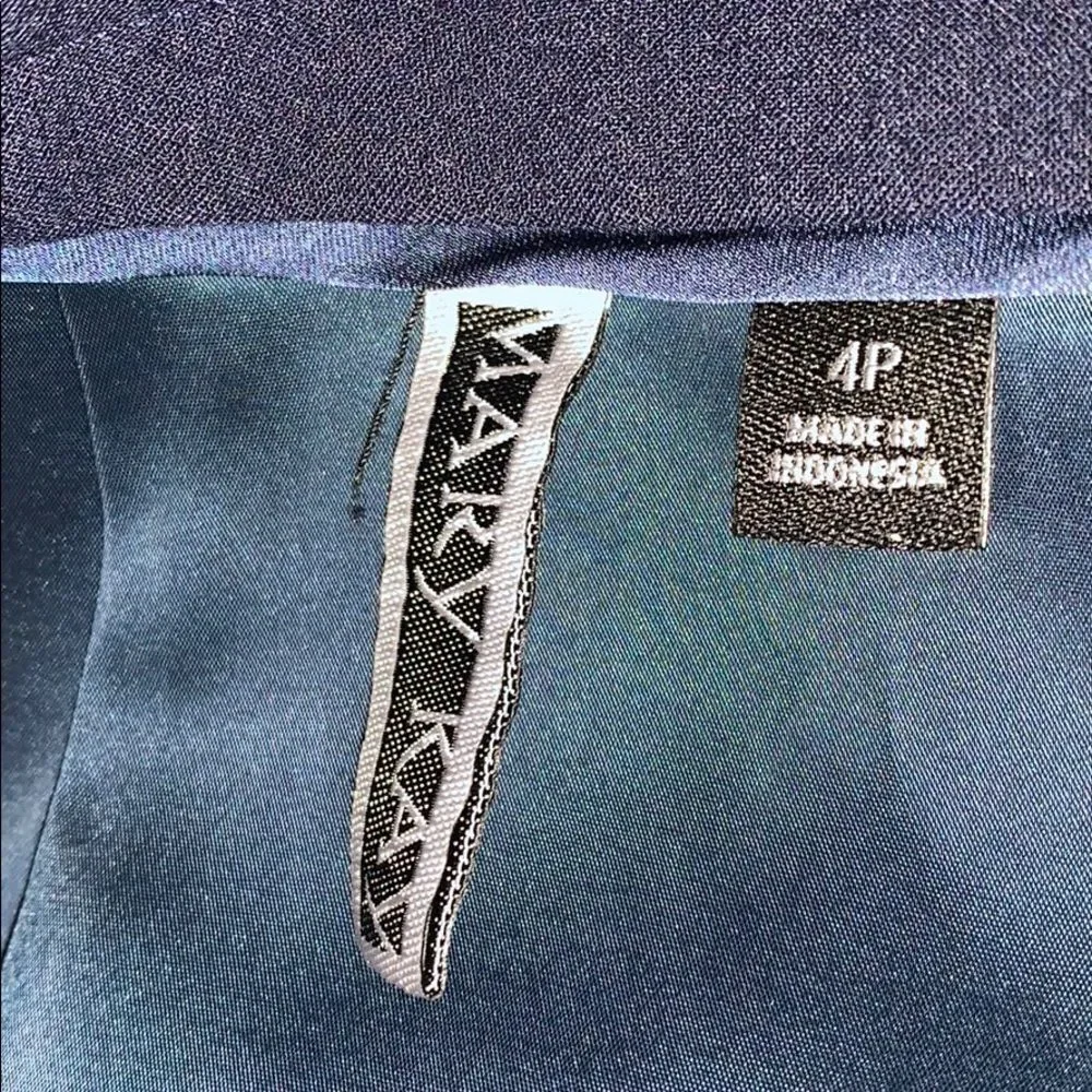 Mary Kay navy snake‎ skin print pencil skirt 4P - Picture 3 of 4
